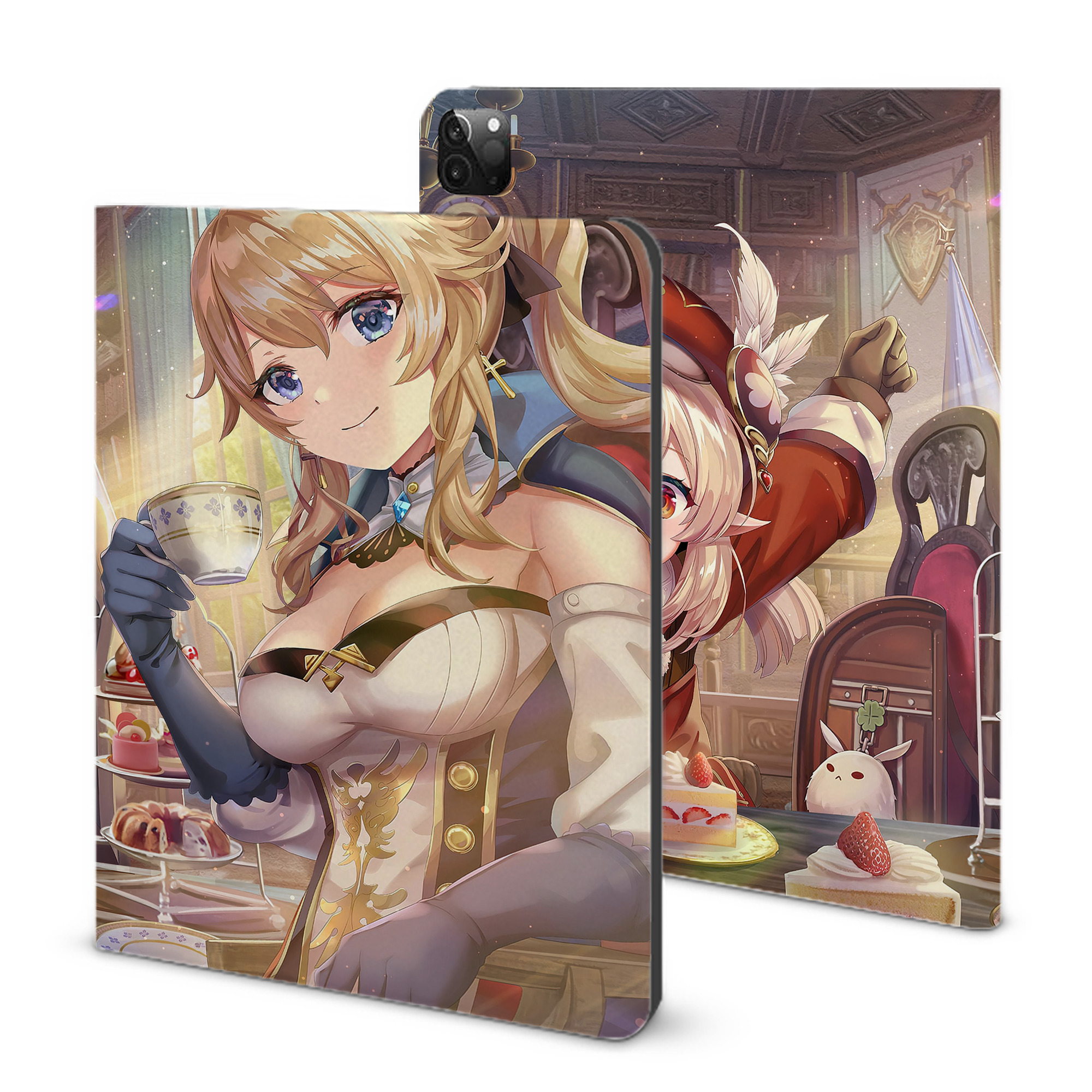 げんし神 genshin IPadケース ペンホルダー付き ブックスタイルデザイン